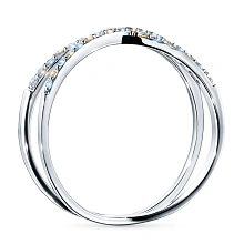 Кольцо из белого золота c бриллиантами