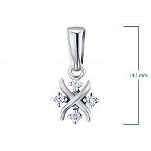 Подвеска из белого золота с бриллиантами (изготовление)