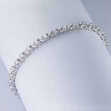 Браслет из белого золота с бриллиантами (изготовление)