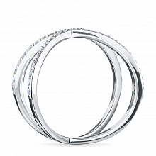 Кольцо из белого золота с бриллиантами (изготовление)