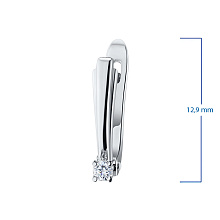 Серьги из белого золота с бриллиантами (изготовление)