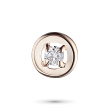 Подвеска из красного золота с бриллиантом