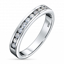 Кольцо из белого золота с бриллиантами (изготовление)