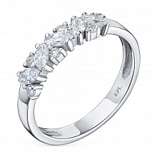 Кольцо из белого золота с бриллиантами (изготовление)