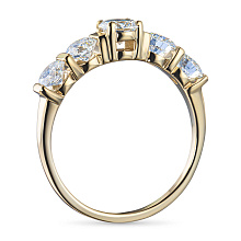 Кольцо из желтого золота (изготовление) с бриллиантом