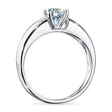 Кольцо из белого золота с бриллиантом