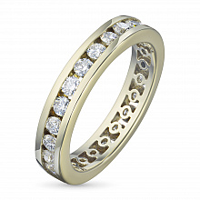 Кольцо из белого золота с бриллиантами (изготовление)