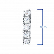 Серьги из белого золота с бриллиантами (изготовление)