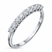 Кольцо из белого золота с бриллиантами (изготовление)