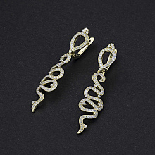 Серьги из желтого золота с бриллиантами (изготовление)