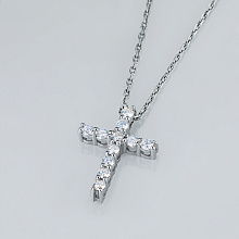 Подвеска из белого золота (изготовление) с бриллиантом