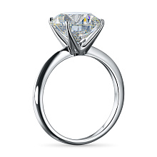 Кольцо из белого золота (изготовление) с бриллиантом