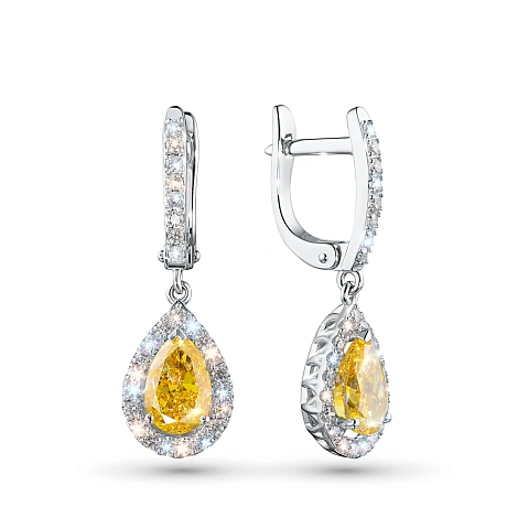 Серьги из белого золота