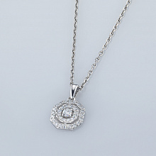 Подвеска из белого золота с бриллиантами (изготовление)