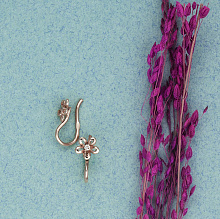 Серьги из красного золота с бриллиантом (изготовление)