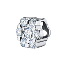 Классическая подвеска из белого золота с бриллиантами