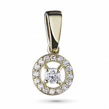 Подвеска из желтого золота с бриллиантами (изготовление)