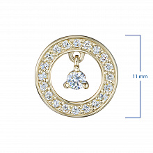 Подвеска из желтого золота с бриллиантами (изготовление)