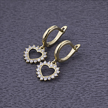 Серьги из белого золота с бриллиантами (изготовление)