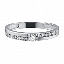 Кольцо из белого золота с бриллиантами (изготовление)