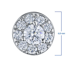 Подвеска из белого золота c бриллиантами