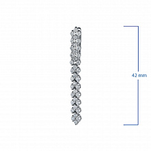 Серьги из белого золота с бриллиантами (изготовление)