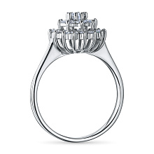 Кольцо из серебра c бриллиантами