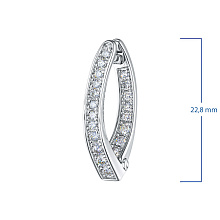 Серьги из белого золота с бриллиантами (изготовление)