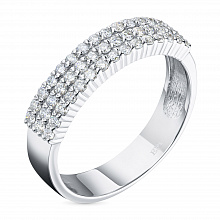 Кольцо из белого золота с бриллиантами (изготовление)
