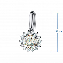 Серьги из белого золота с бриллиантами (изготовление)