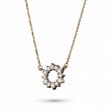 Колье из желтого золота с бриллиантами (изготовление)