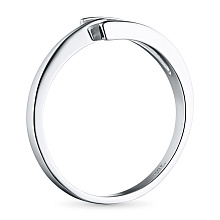 Помолвочное кольцо из белого золота с бриллиантом (изготовление)