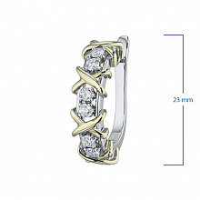 Серьги из белого золота с бриллиантами (изготовление)