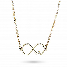 Колье из желтого золота с бриллиантом (изготовление)