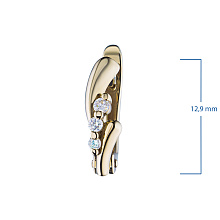 Серьги из желтого золота с бриллиантами (изготовление)