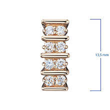 Подвеска из желтого золота с бриллиантами