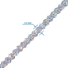 Браслет из белого золота c бриллиантами