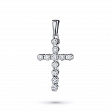 Подвеска из белого золота с бриллиантами (изготовление)