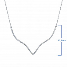 Колье из белого золота с бриллиантами (изготовление)