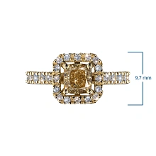 Кольцо из желтого золота c бриллиантами