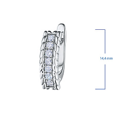 Серьги из белого золота с бриллиантами (изготовление)