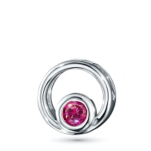 Подвеска из серебра с рубином