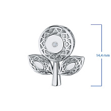 Подвеска из серебра (изготовление) с бриллиантом