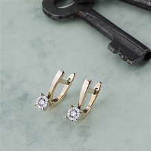 Серьги из золота с бриллиантами (изготовление)