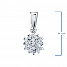 Подвеска из белого золота с бриллиантами (изготовление)