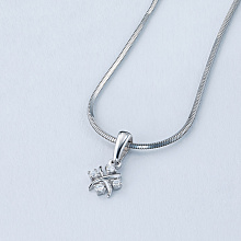 Подвеска из белого золота с бриллиантами (изготовление)