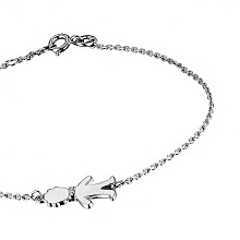 Браслет из серебра (изготовление) с бриллиантом