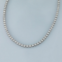 Колье из белого золота с бриллиантами (изготовление)