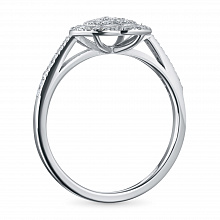 Кольцо из белого золота с бриллиантами (изготовление)