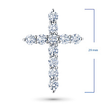 Подвеска из белого золота с бриллиантами (изготовление)